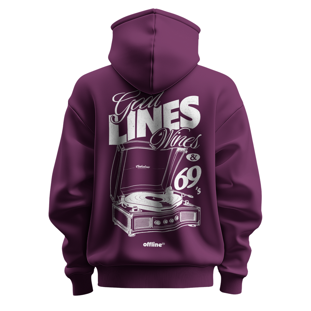 GOOD LINES WINES 69'S Hoodie