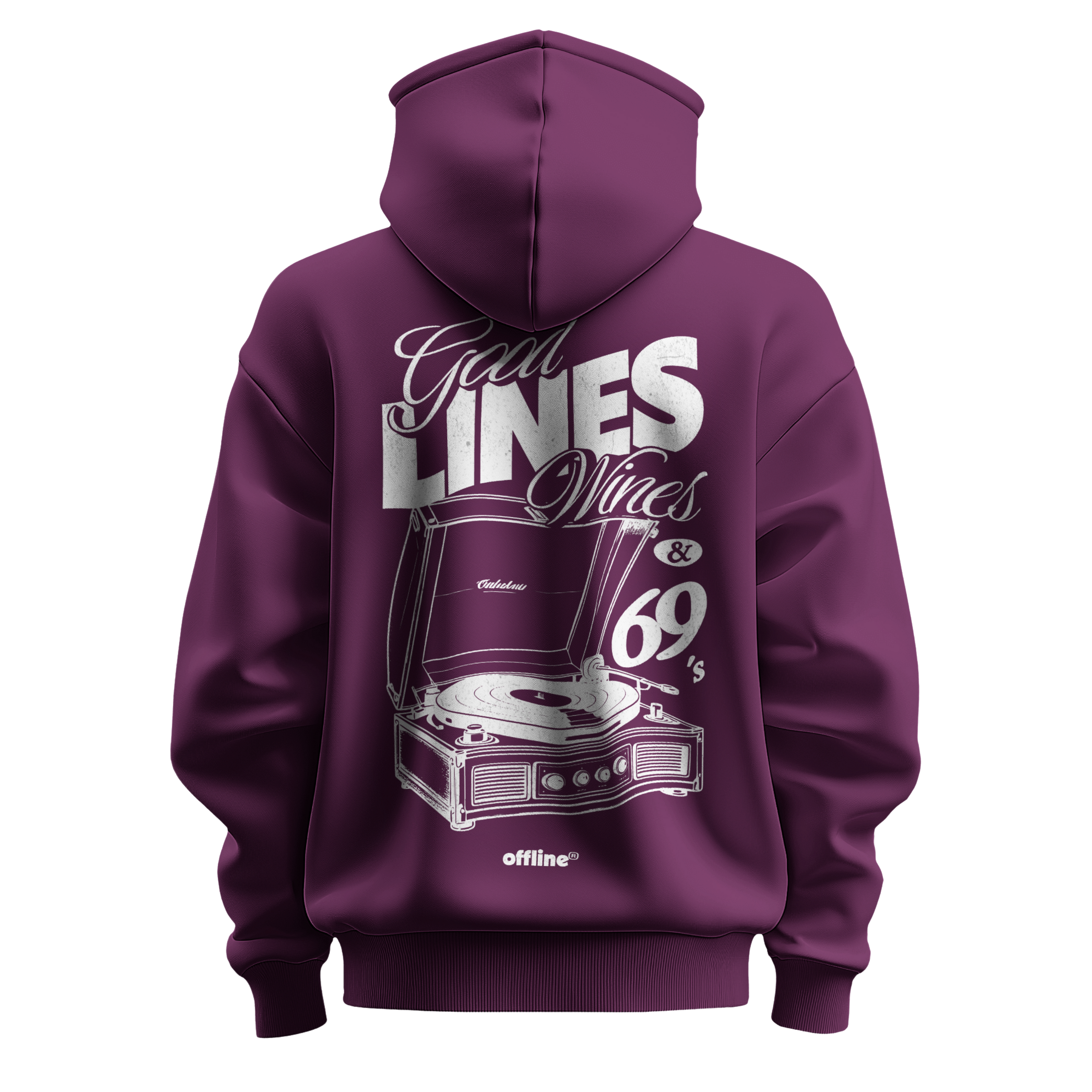 GOOD LINES WINES 69'S Hoodie