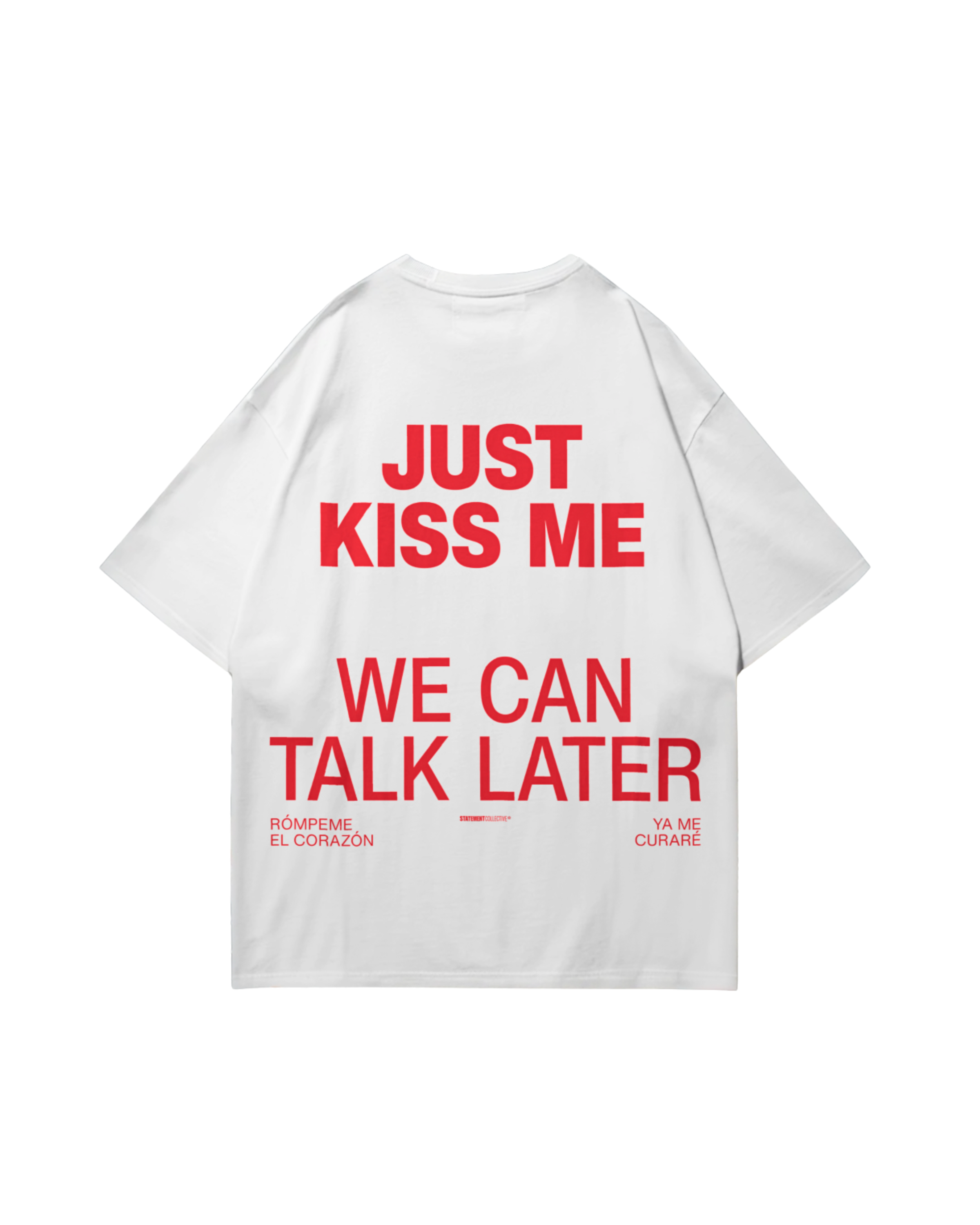 just kiss me - Organic Oversize Shirt