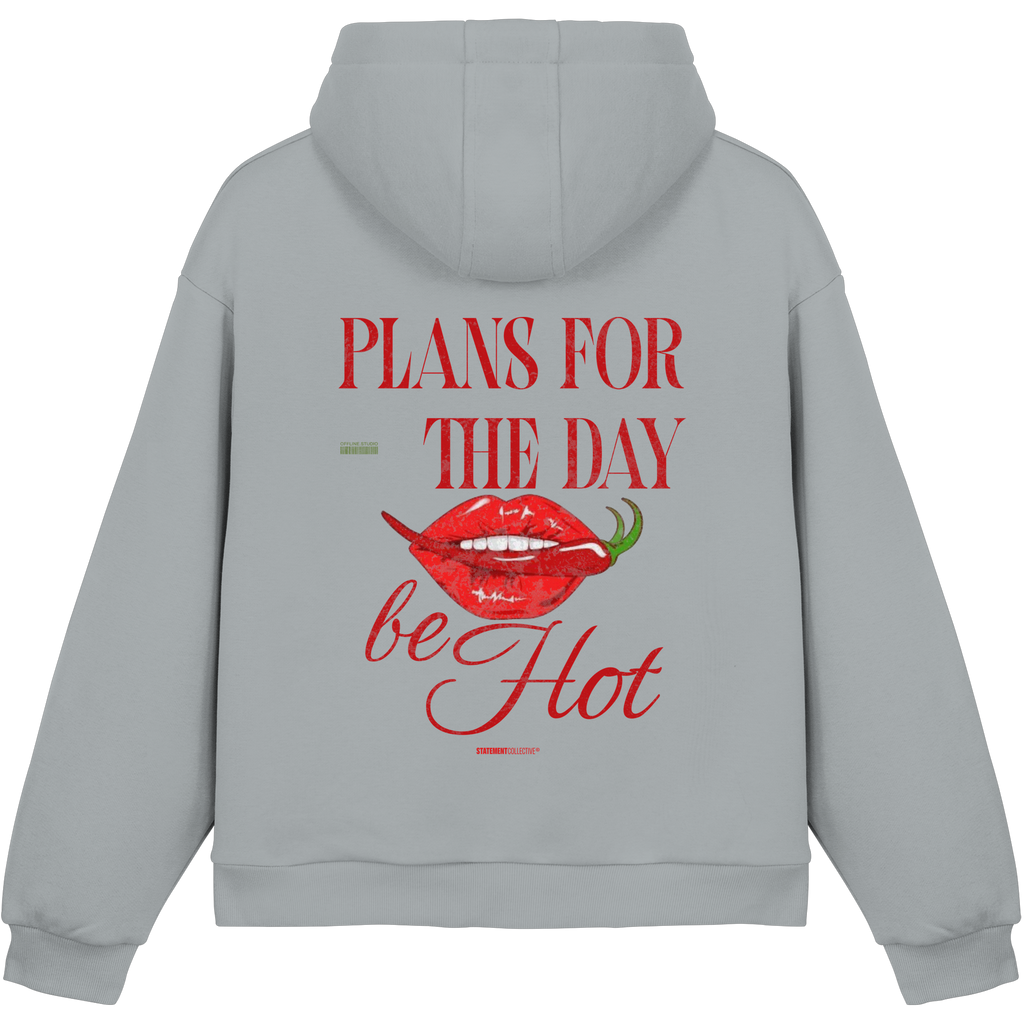 be hot - Fluffy Boxcut Hoodie
