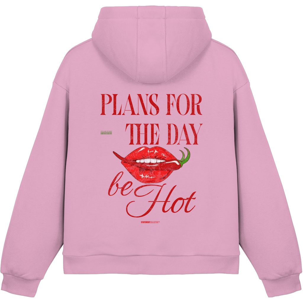be hot - Fluffy Boxcut Hoodie
