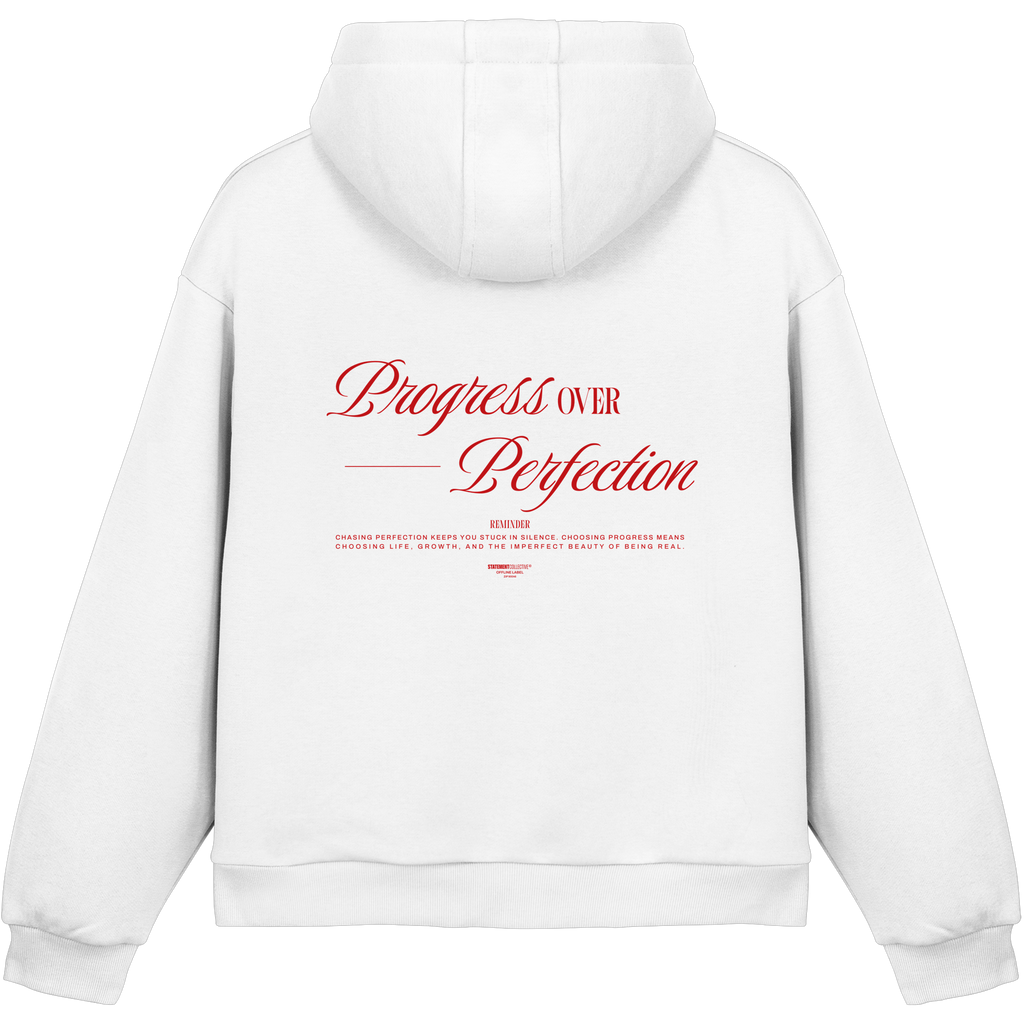 process over perfection - Fluffy Boxcut Hoodie