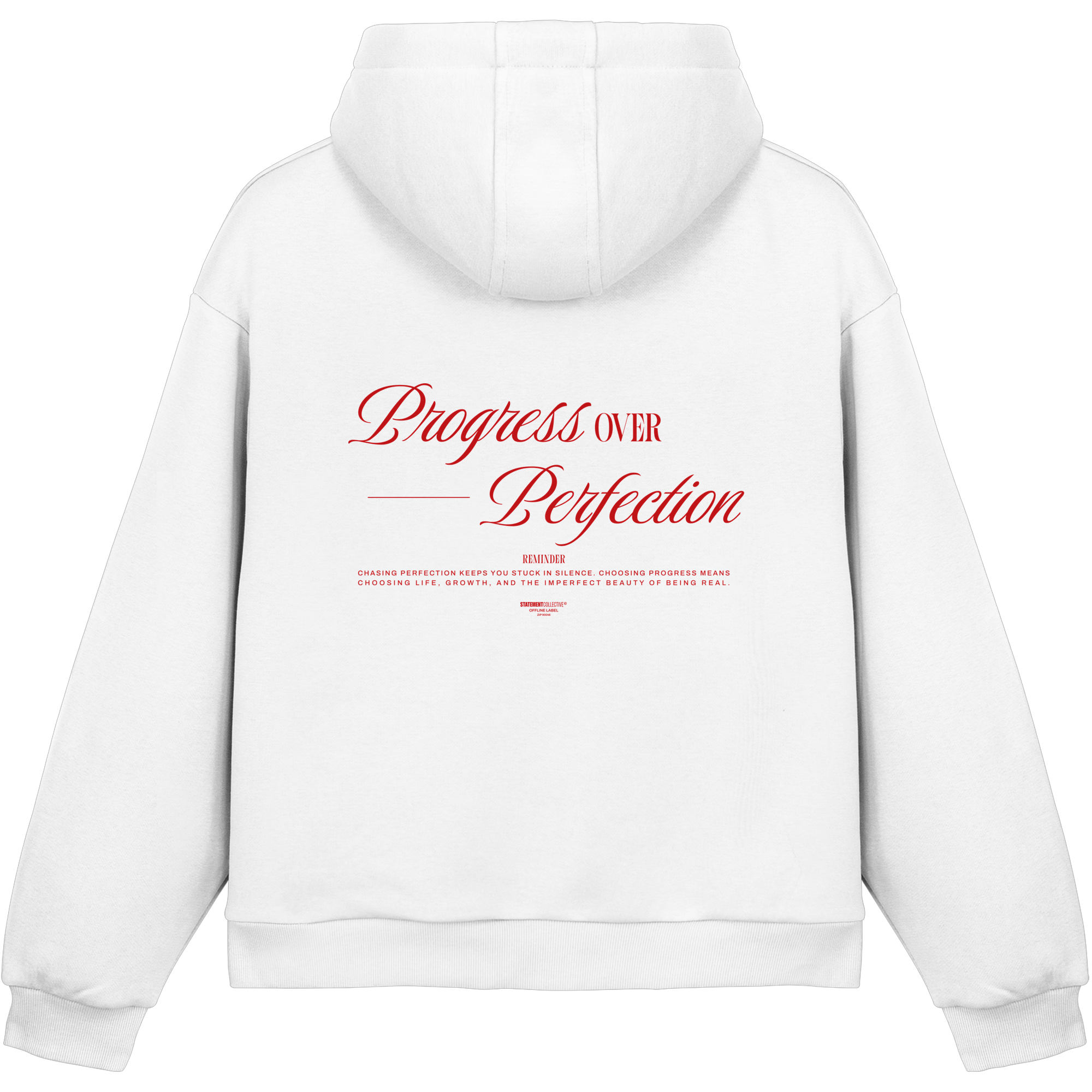 process over perfection - Fluffy Boxcut Hoodie