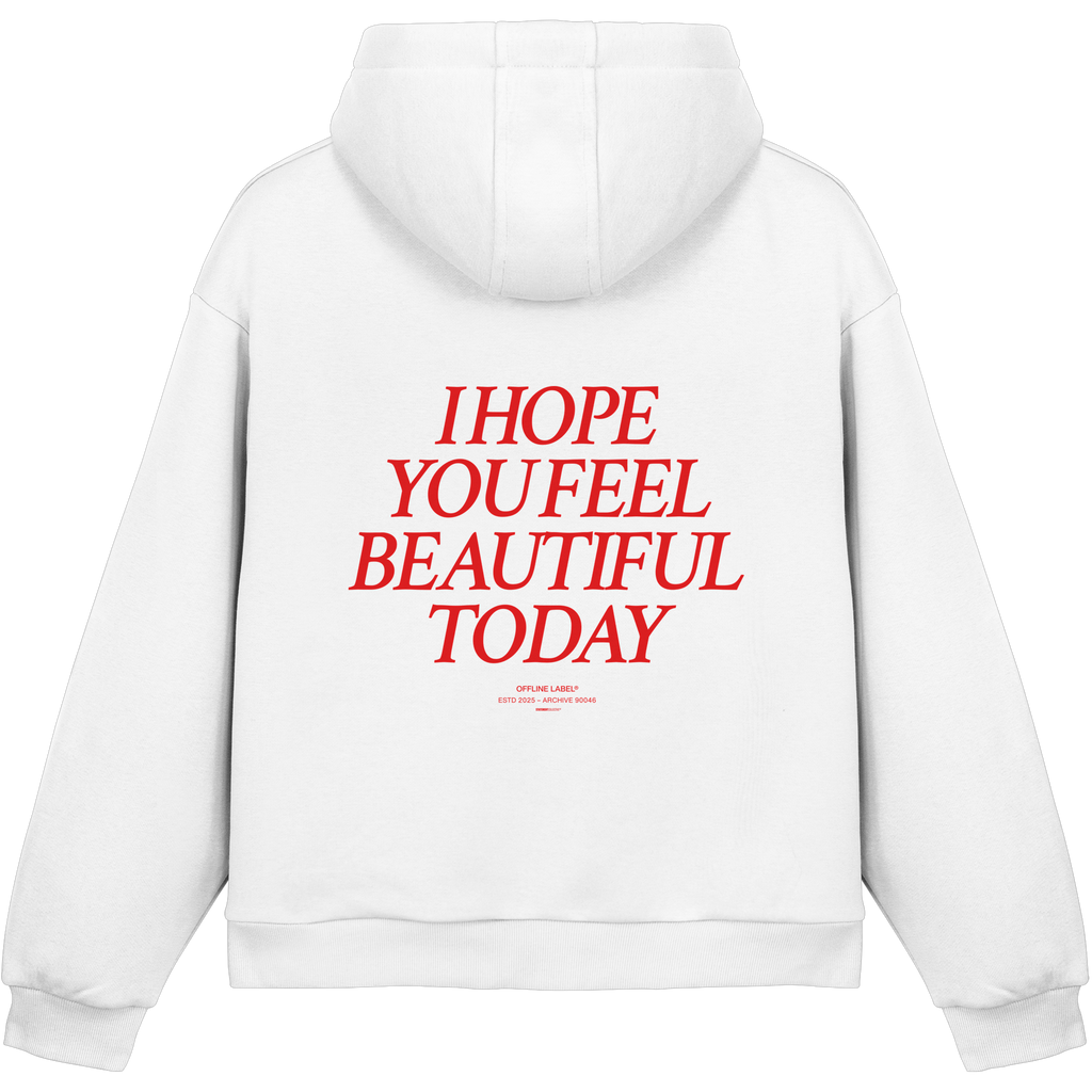 beautiful today - Fluffy Boxcut Hoodie
