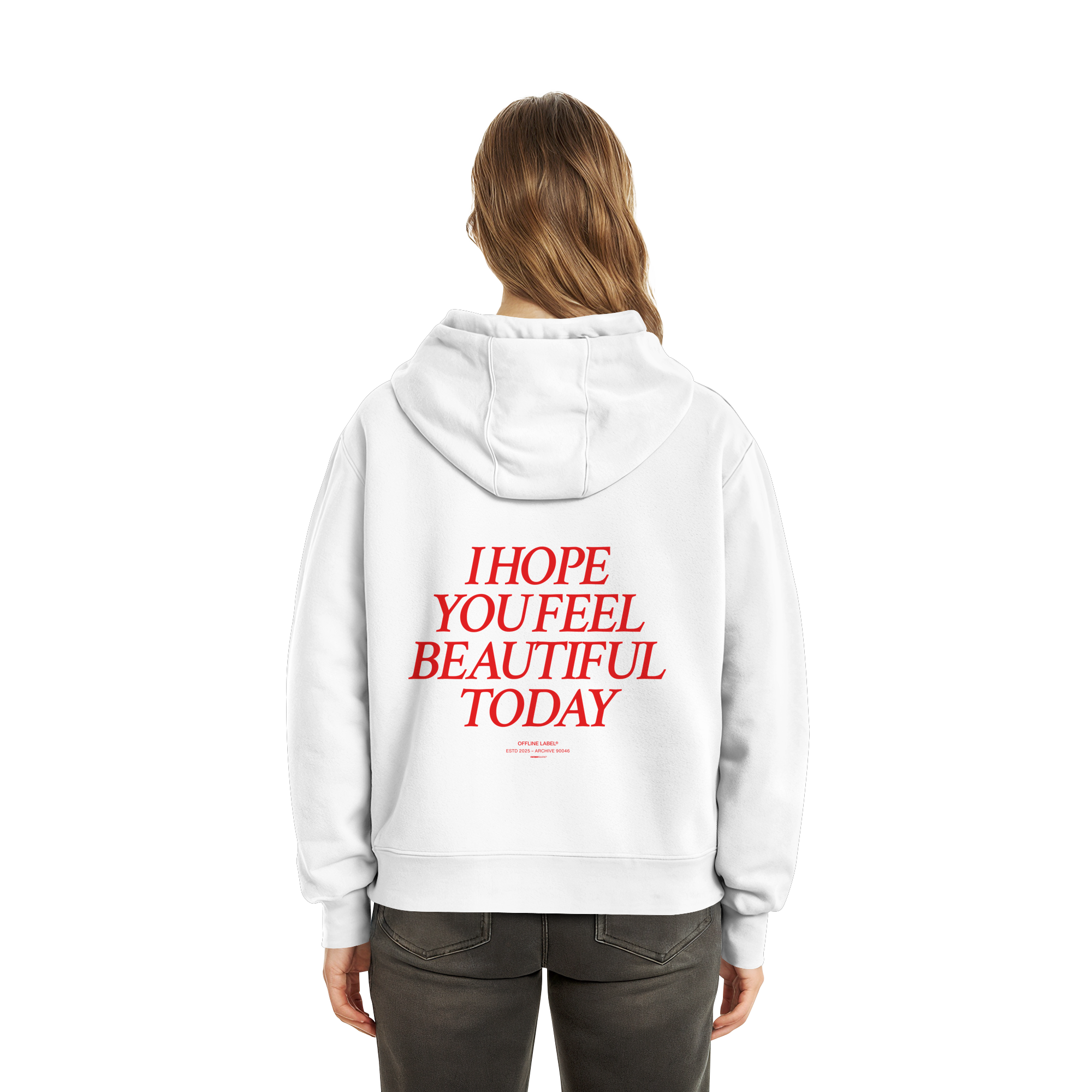 beautiful today - Fluffy Boxcut Hoodie