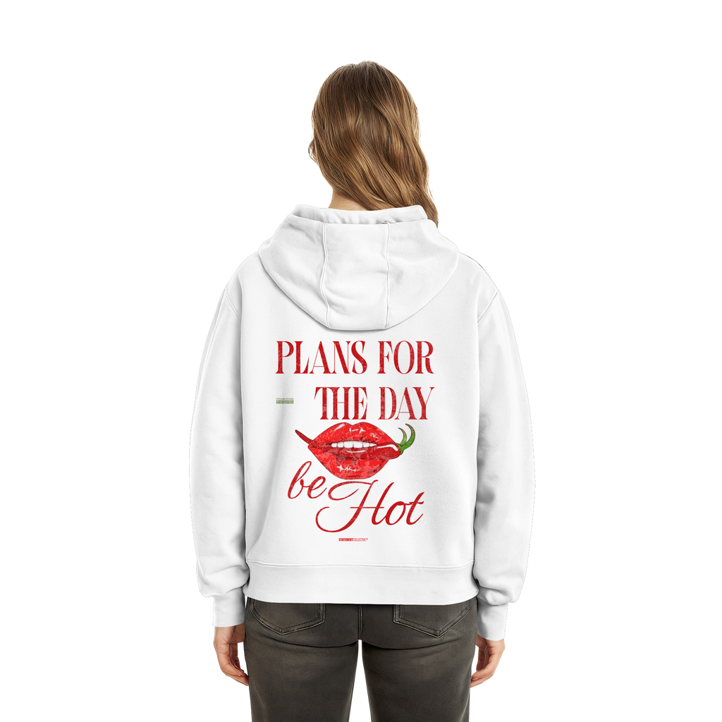 be hot - Fluffy Boxcut Hoodie