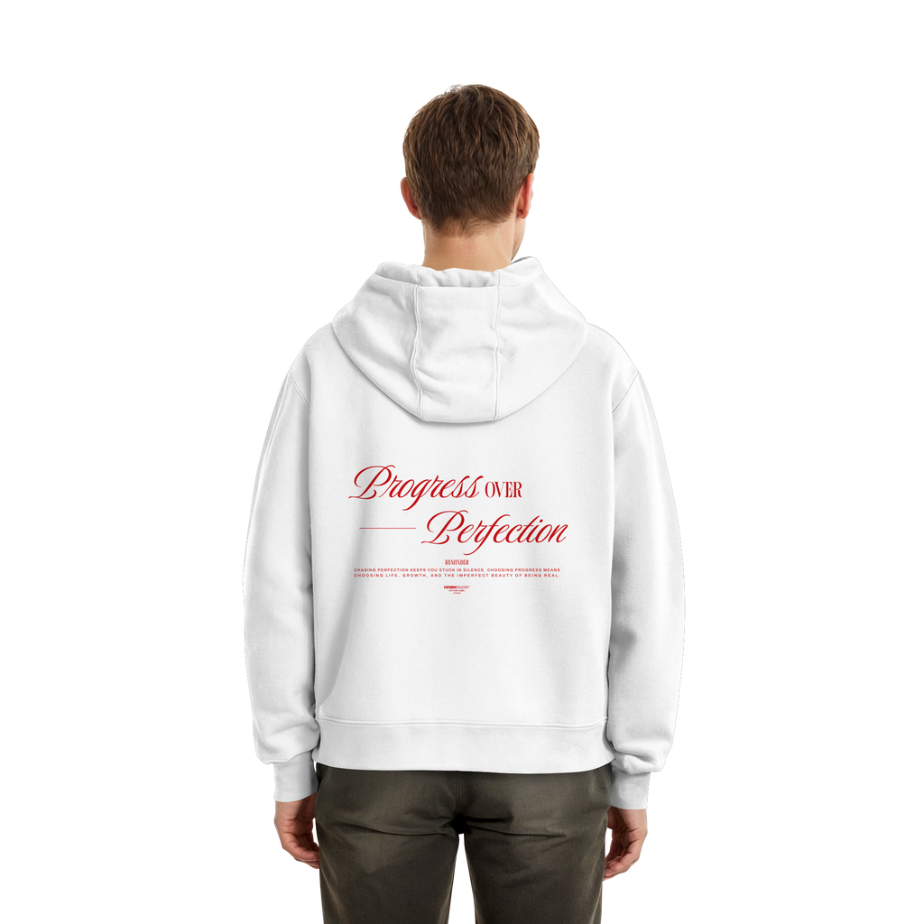 process over perfection - Fluffy Boxcut Hoodie