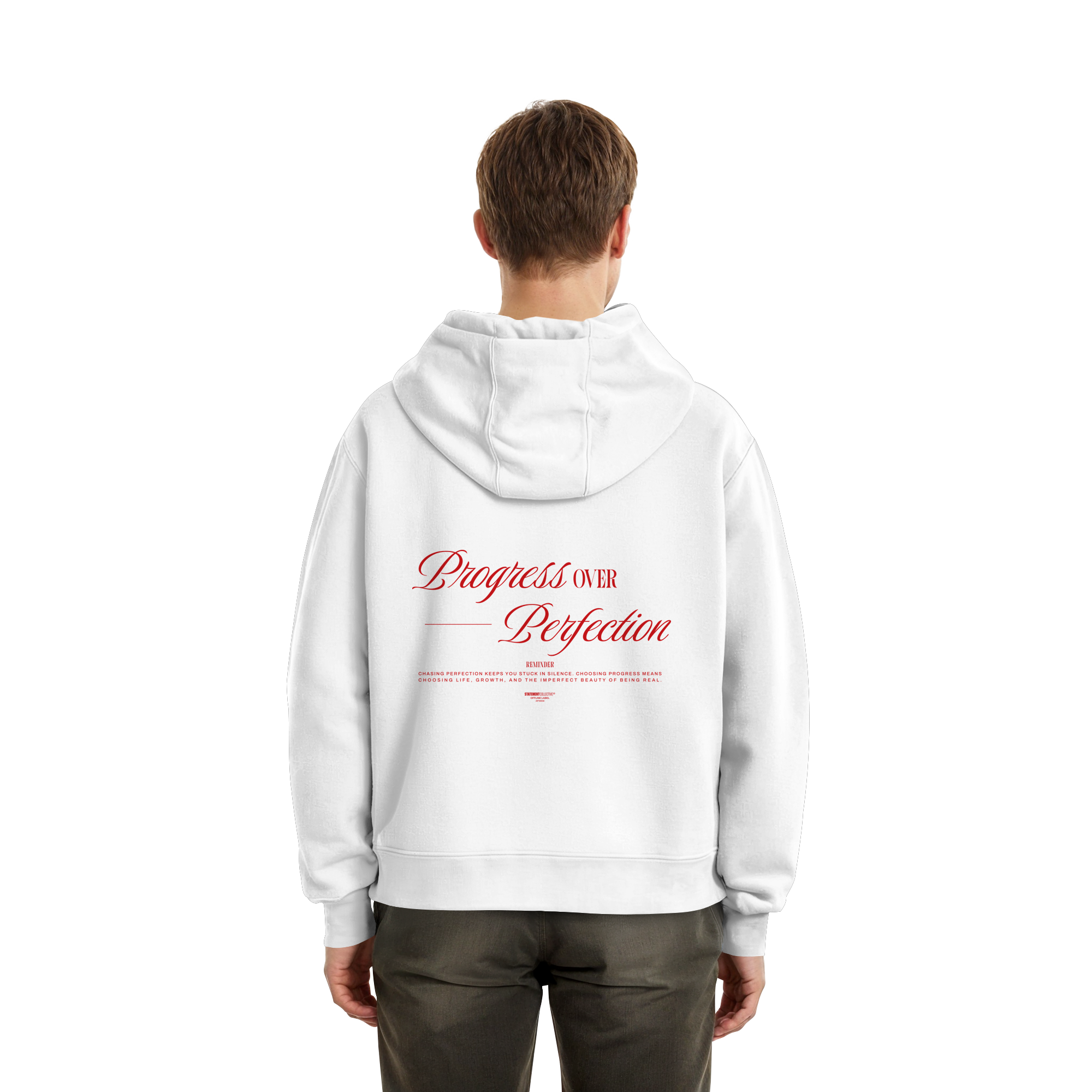 process over perfection - Fluffy Boxcut Hoodie