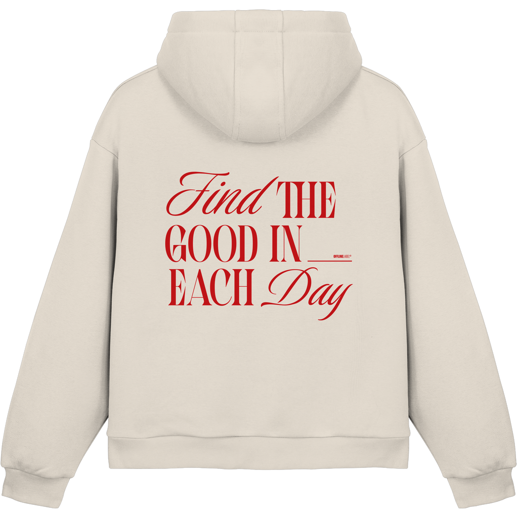 find the good - Fluffy Boxcut Hoodie