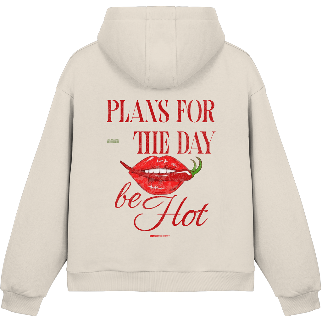 be hot - Fluffy Boxcut Hoodie