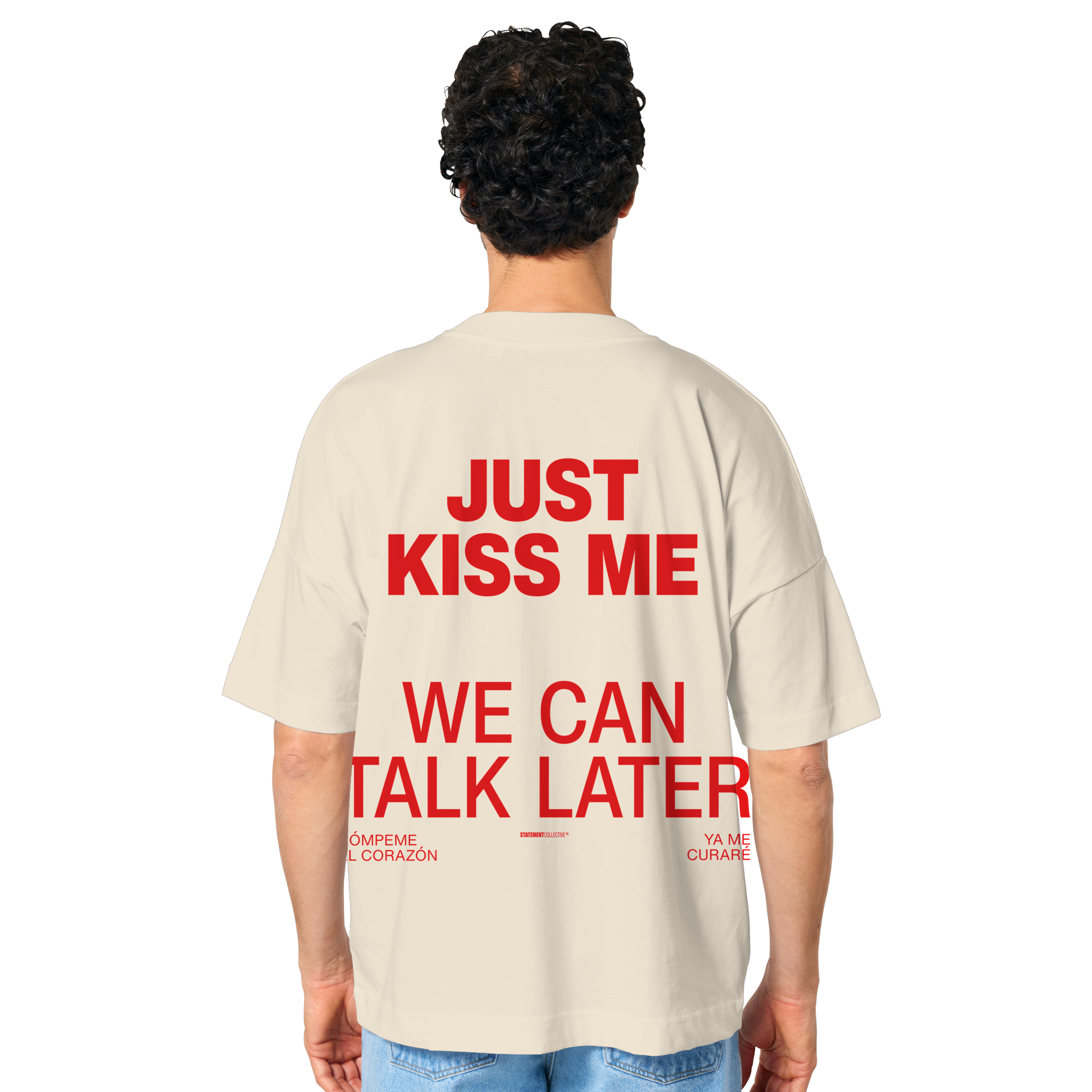 just kiss me - Organic Oversize Shirt