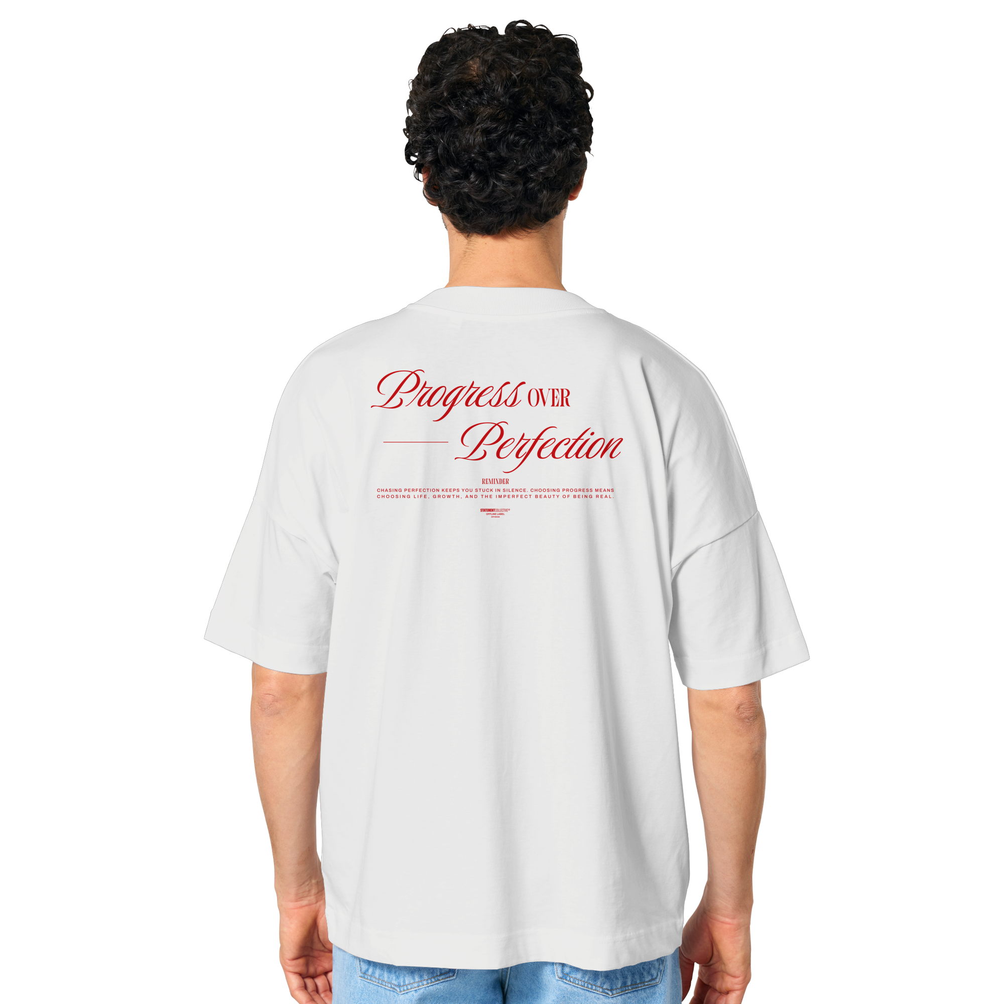 process over perfection - Organic Oversize Shirt