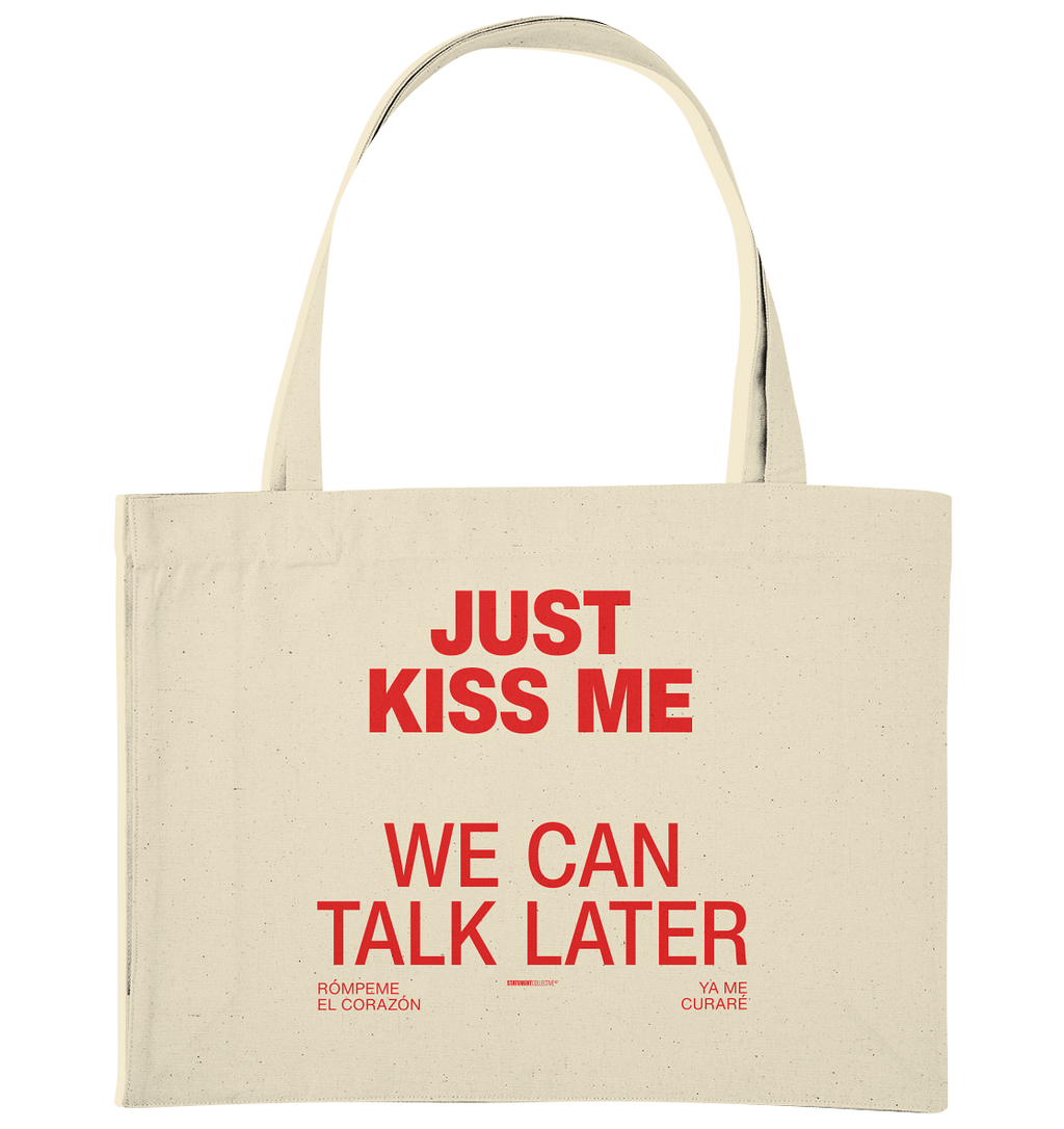 just kiss me - Organic Shopping-Bag